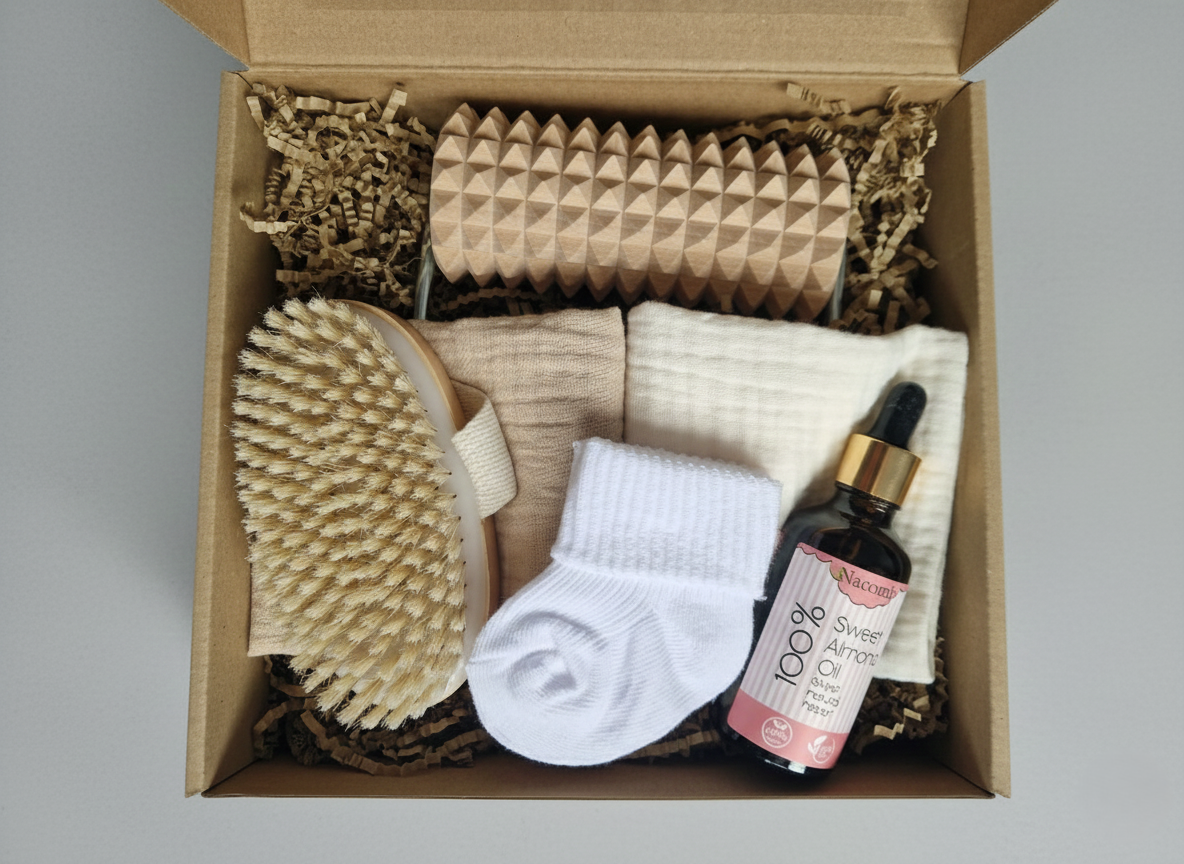 Zestaw dla Mamy i Noworodka MamyBobasy – Czekamy, Maluszku MEDIUM– Idealny Prezent Świąteczny